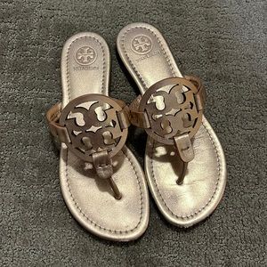 Tory Burch Miller Rose Gold Sandals 6.5